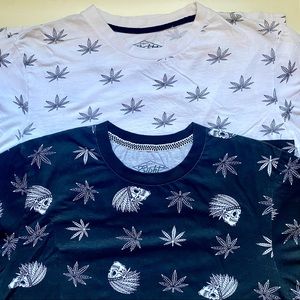 2 Eighty Eight brand cannabis print T-shirts Men’s L